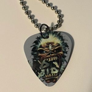 Iron Maiden Guitar Pick Necklace